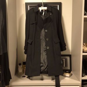 Banana Republic black wool coat